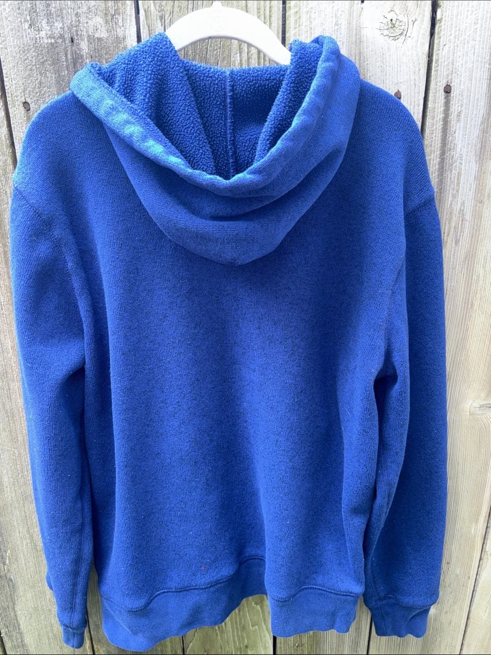 J. Crew Vintage Full Zip Hoodie Sweatshirt w Pockets Jacket Blue Men’s Large